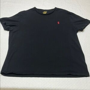 Polo by Ralph Lauren Black and Red Short Sleeve Tee‎